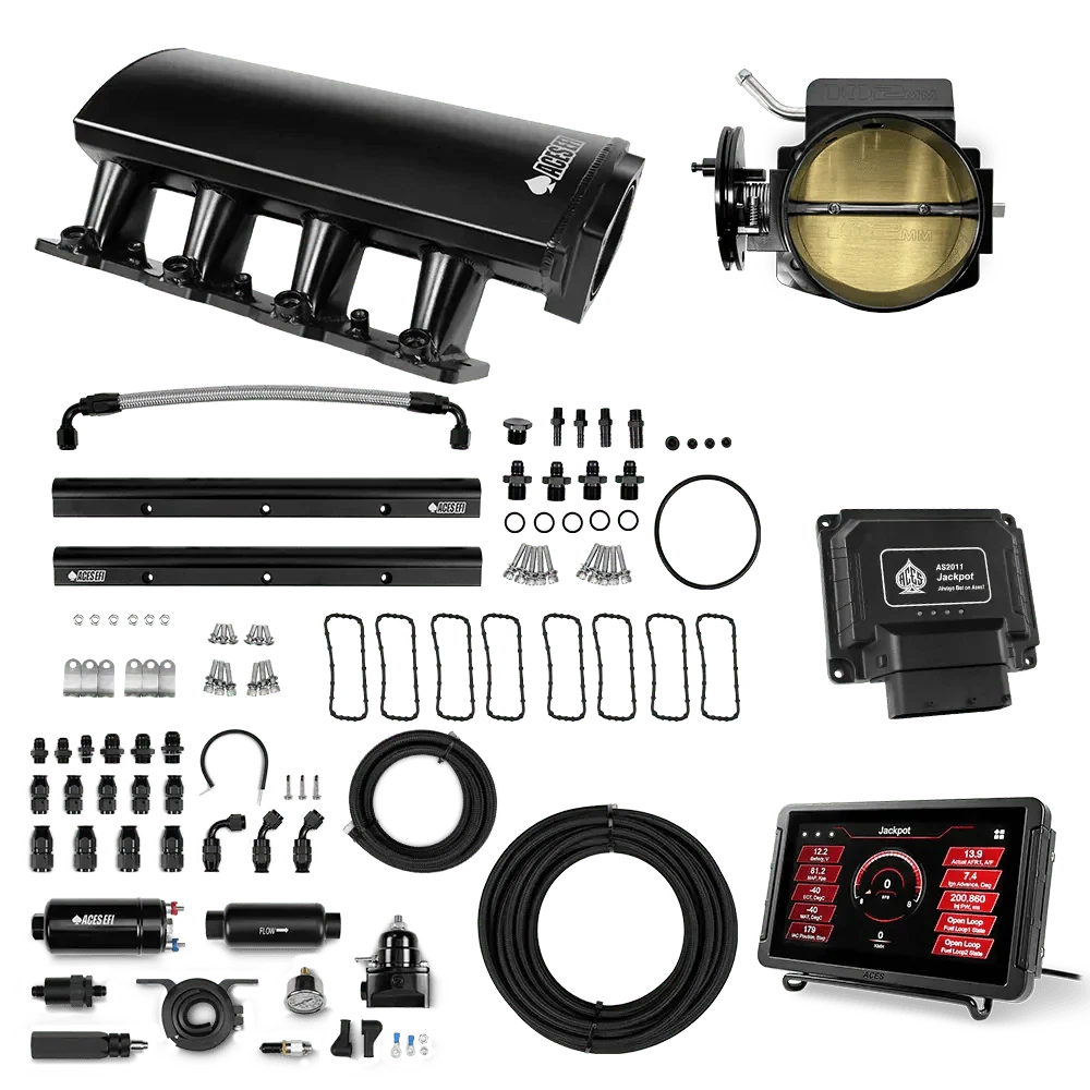 Jackpot LS EFI System - Master Kit with 255 In-line Pump System w/40' PTFE Hose Aces EFI B2B