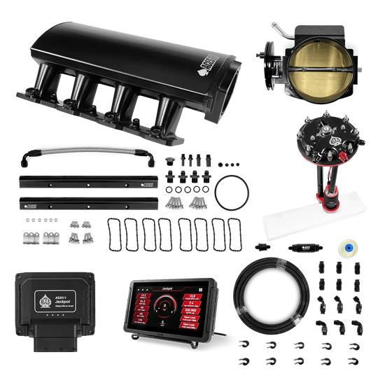 Jackpot LS EFI System - Master Kit with Tank Conversion Pump Module with Internal Regulator + 20' PTFE Hose Kit Aces EFI B2B