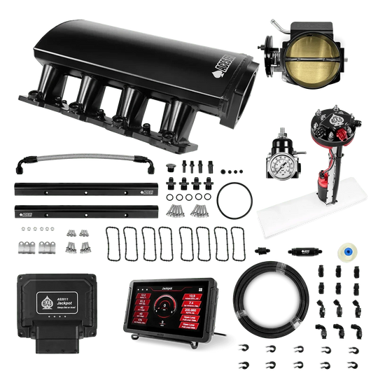 Jackpot LS EFI System - Master Kit with Tight Fit In-Tank Pump Module + 40' PTFE Hose Kit Aces EFI B2B