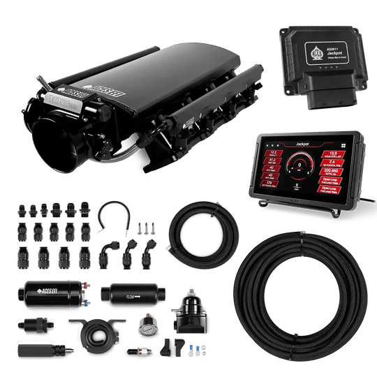 Jackpot LS EFI System - Master Kit with 255 In-line Pump System w/40' PTFE Hose Aces EFI B2B