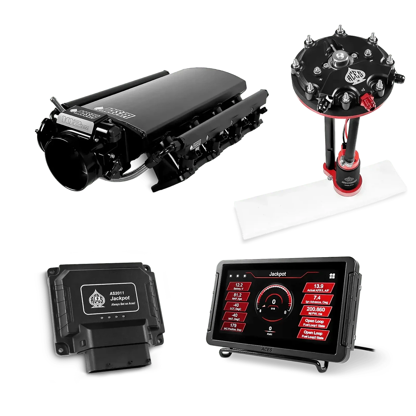 Jackpot LS EFI System - Master Kit with Tank Conversion Pump Module with Internal Regulator Aces EFI B2B