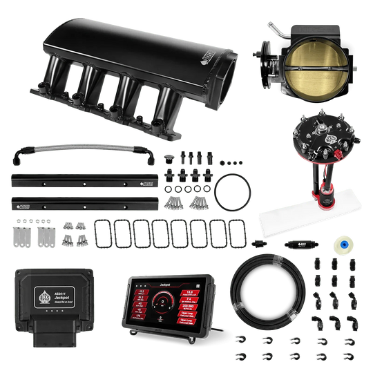 Jackpot LS EFI System - Master Kit with Tank Conversion Pump Module with Internal Regulator + 20' PTFE Hose Kit Aces EFI B2B