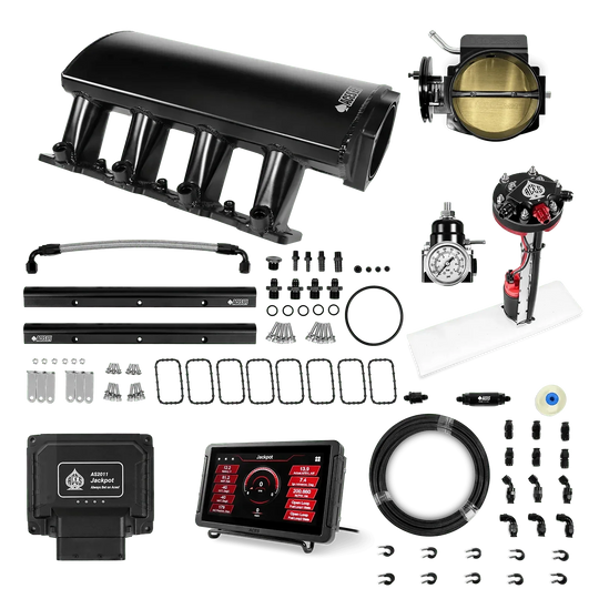 Jackpot LS EFI System - Master Kit with Tight Fit In-Tank Pump Module + 40' PTFE Hose Kit Aces EFI B2B