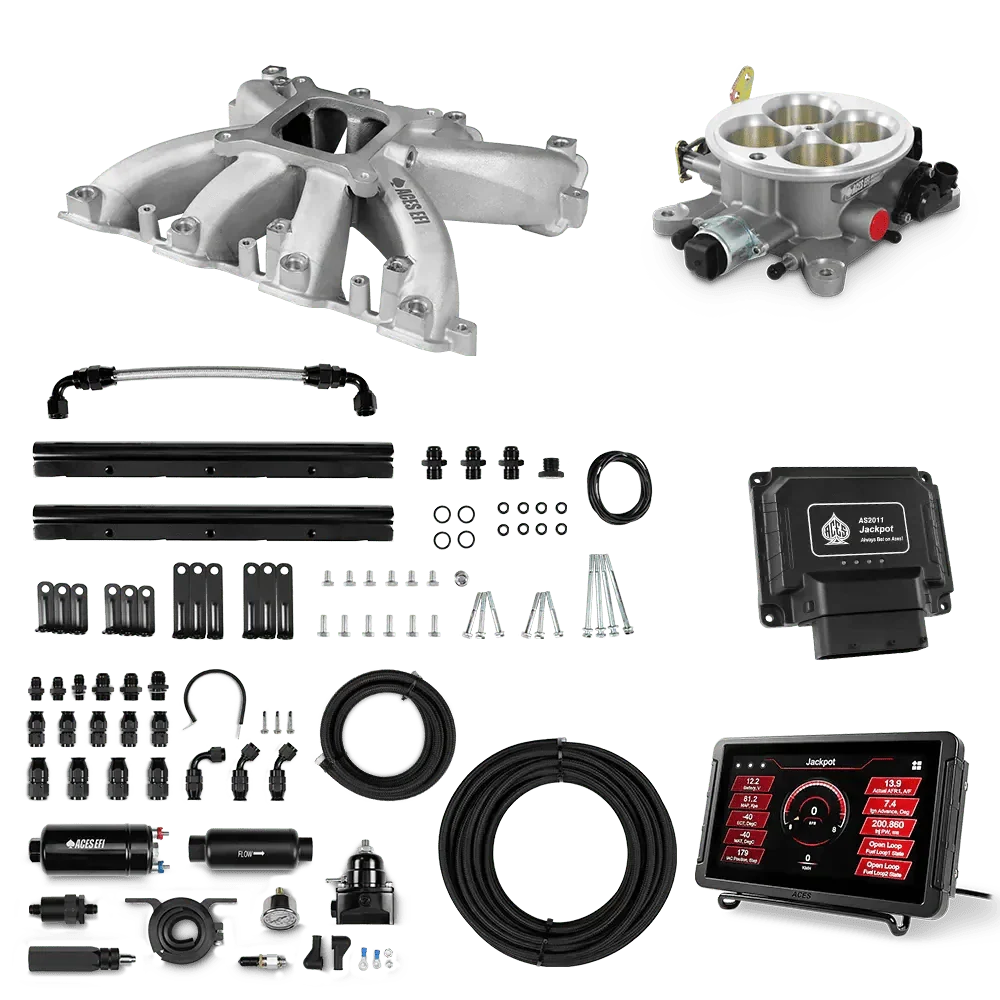 Jackpot LS EFI System - Master Kit with 255 In-line Pump System w/40' PTFE Hose Aces EFI B2B