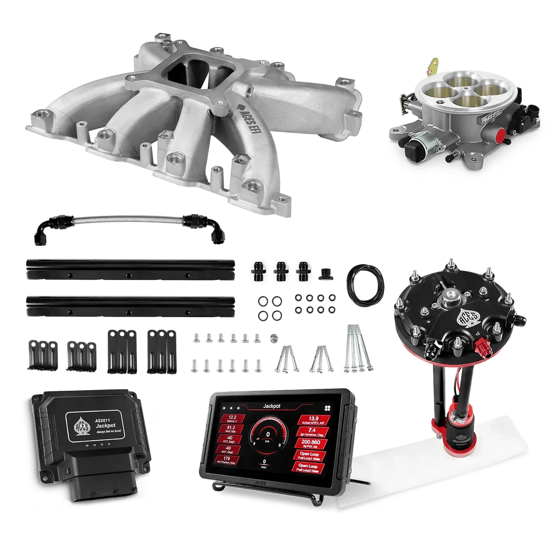 Jackpot LS EFI System - Master Kit with Tank Conversion Pump Module with Internal Regulator Aces EFI B2B