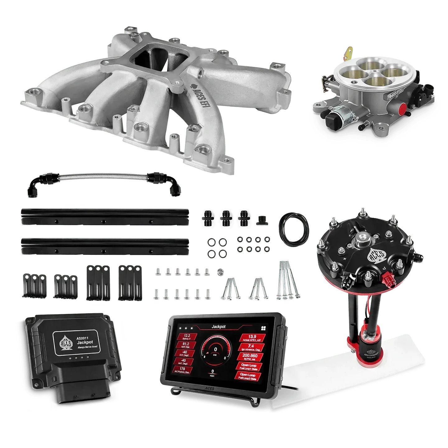 Jackpot LS EFI System - Master Kit with Tank Conversion Pump Module with Internal Regulator Aces EFI B2B