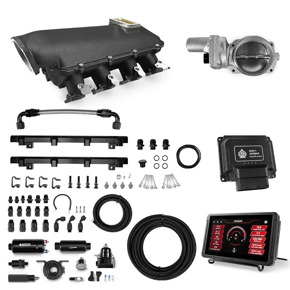 Jackpot LS EFI System - Master Kit with 255 In-line Pump System w/40' PTFE Hose Aces EFI B2B