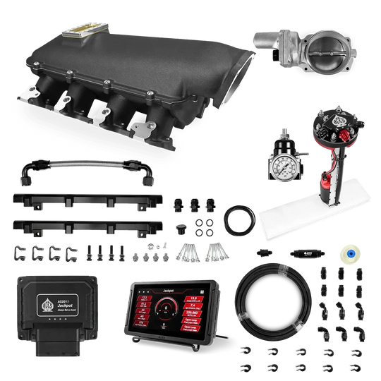Jackpot LS EFI System - Master Kit with Tight Fit In-Tank Pump Module + 40' PTFE Hose Kit Aces EFI B2B
