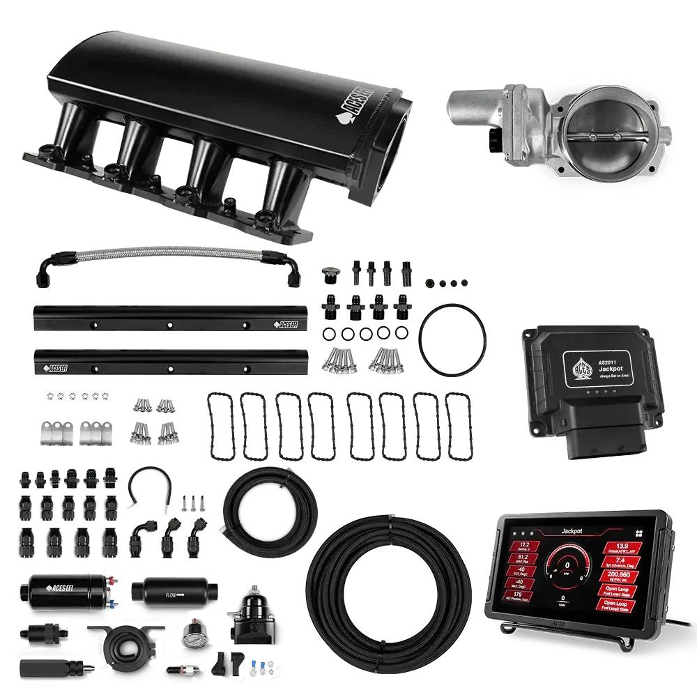 Jackpot LS EFI System - Master Kit with 255 In-line Pump System w/40' PTFE Hose Aces EFI B2B