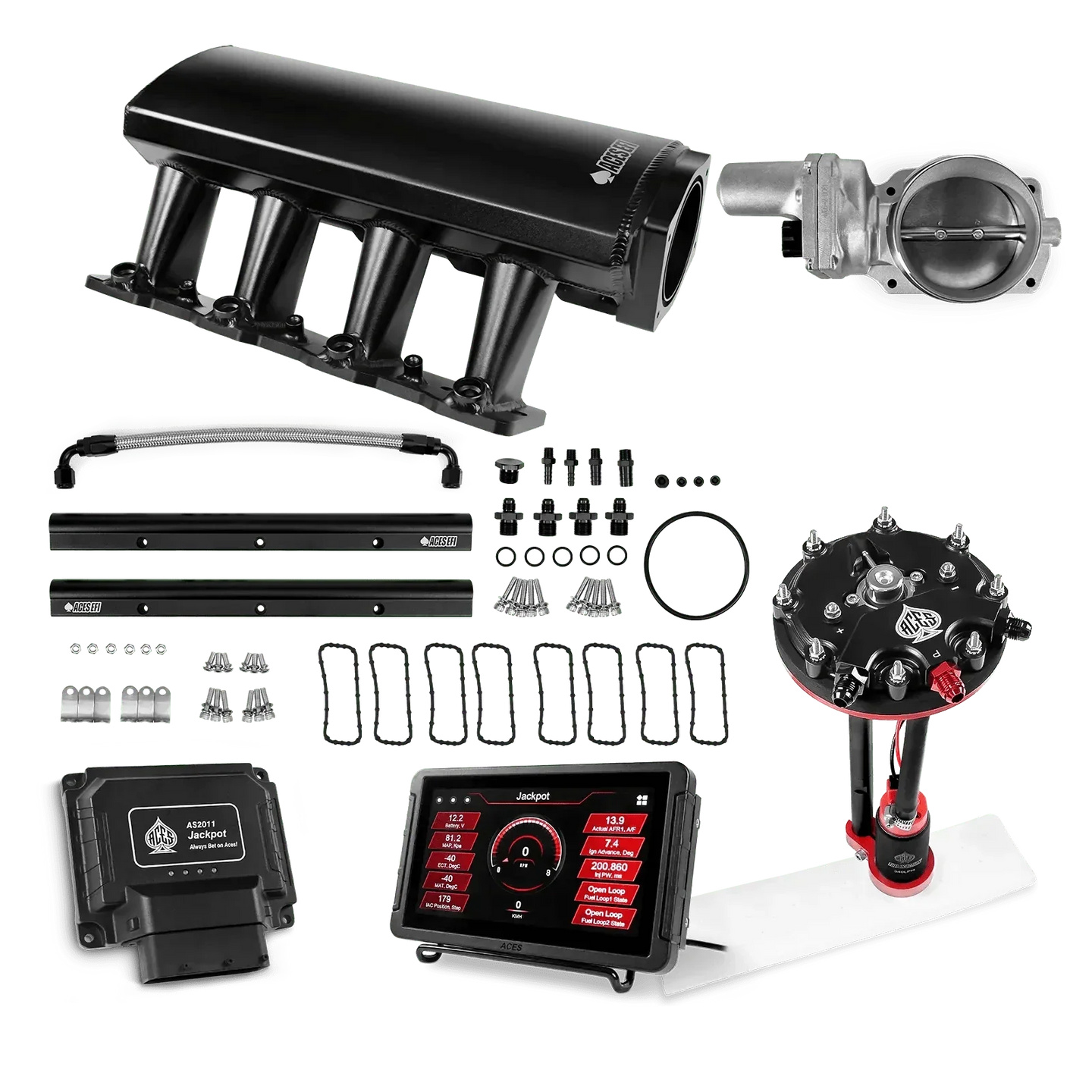 Jackpot LS EFI System - Master Kit with Tank Conversion Pump Module with Internal Regulator Aces EFI B2B