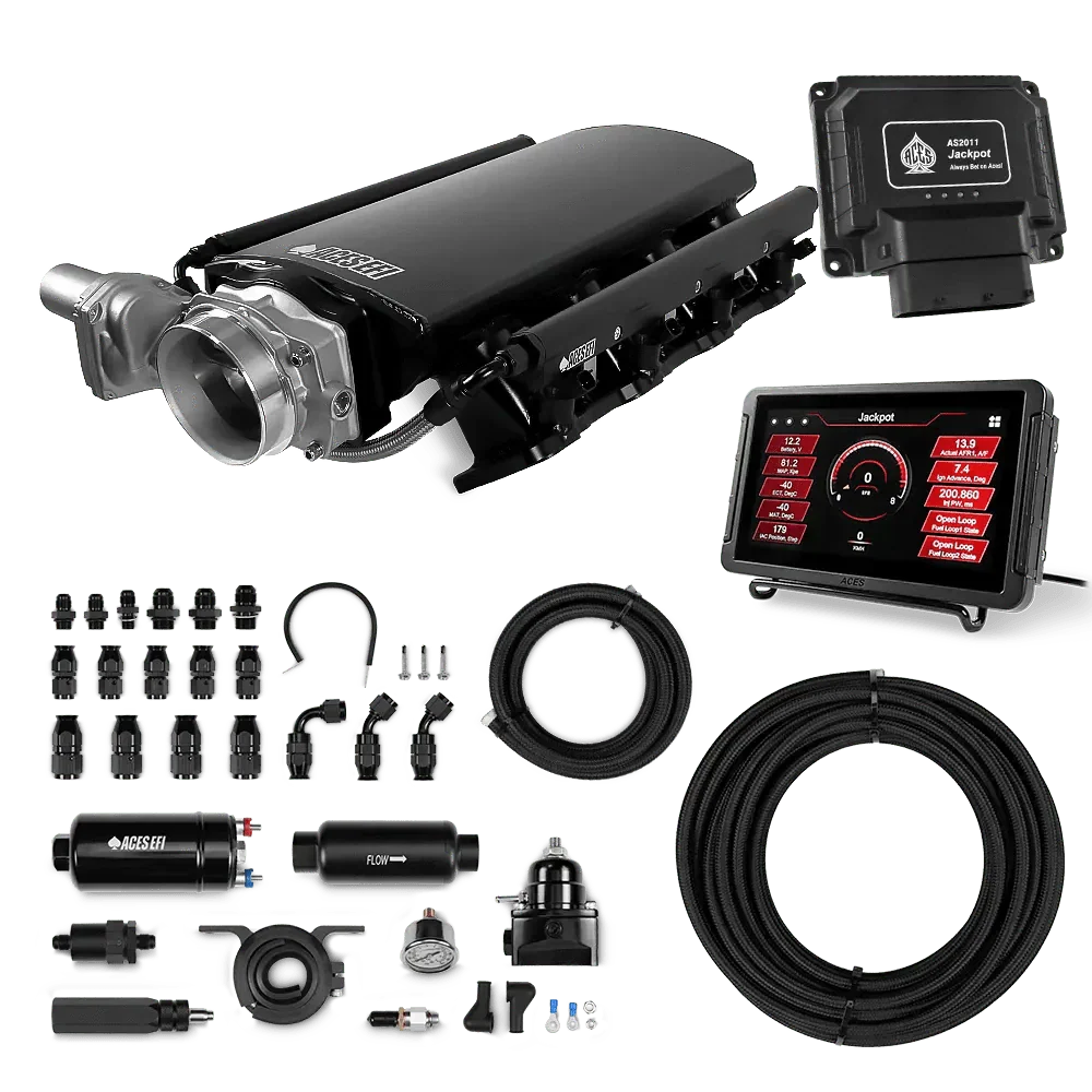 Jackpot LS EFI System - Master Kit with 255 In-line Pump System w/40' PTFE Hose Aces EFI B2B