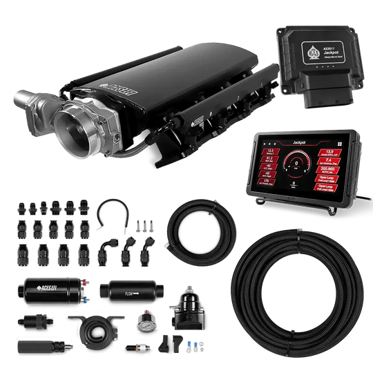 Jackpot LS EFI System - Master Kit with 255 In-line Pump System w/40' PTFE Hose Aces EFI B2B