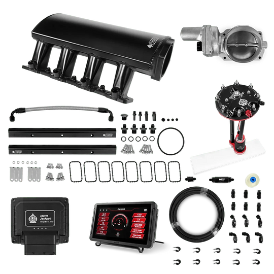 Jackpot LS EFI System - Master Kit with Tank Conversion Pump Module with Internal Regulator + 20' PTFE Hose Kit Aces EFI B2B