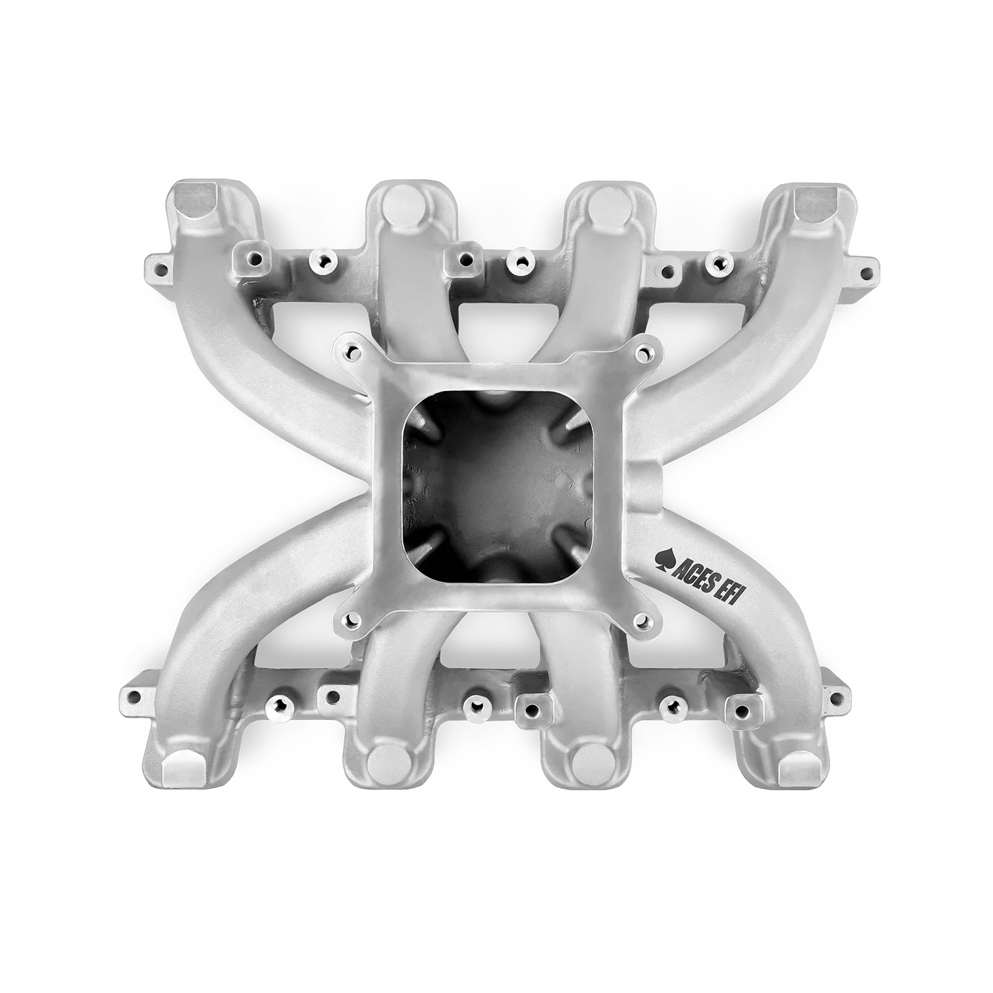 Aces Fuel Injection, Inc. Mid-Rise, Single Plane, Carb Style, Cast, 4150 Style LS Intake Manifold