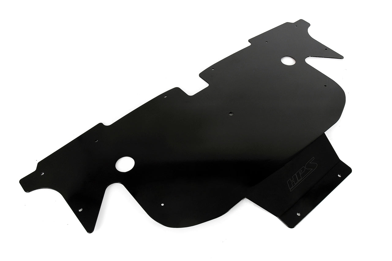HPS Black Aluminum Skid Plate Undertray Protection Shield Tesla Model Y FR SPORT