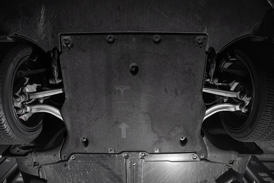 HPS Black Aluminum Skid Plate Undertray Protection Shield Tesla Model 3 FR SPORT