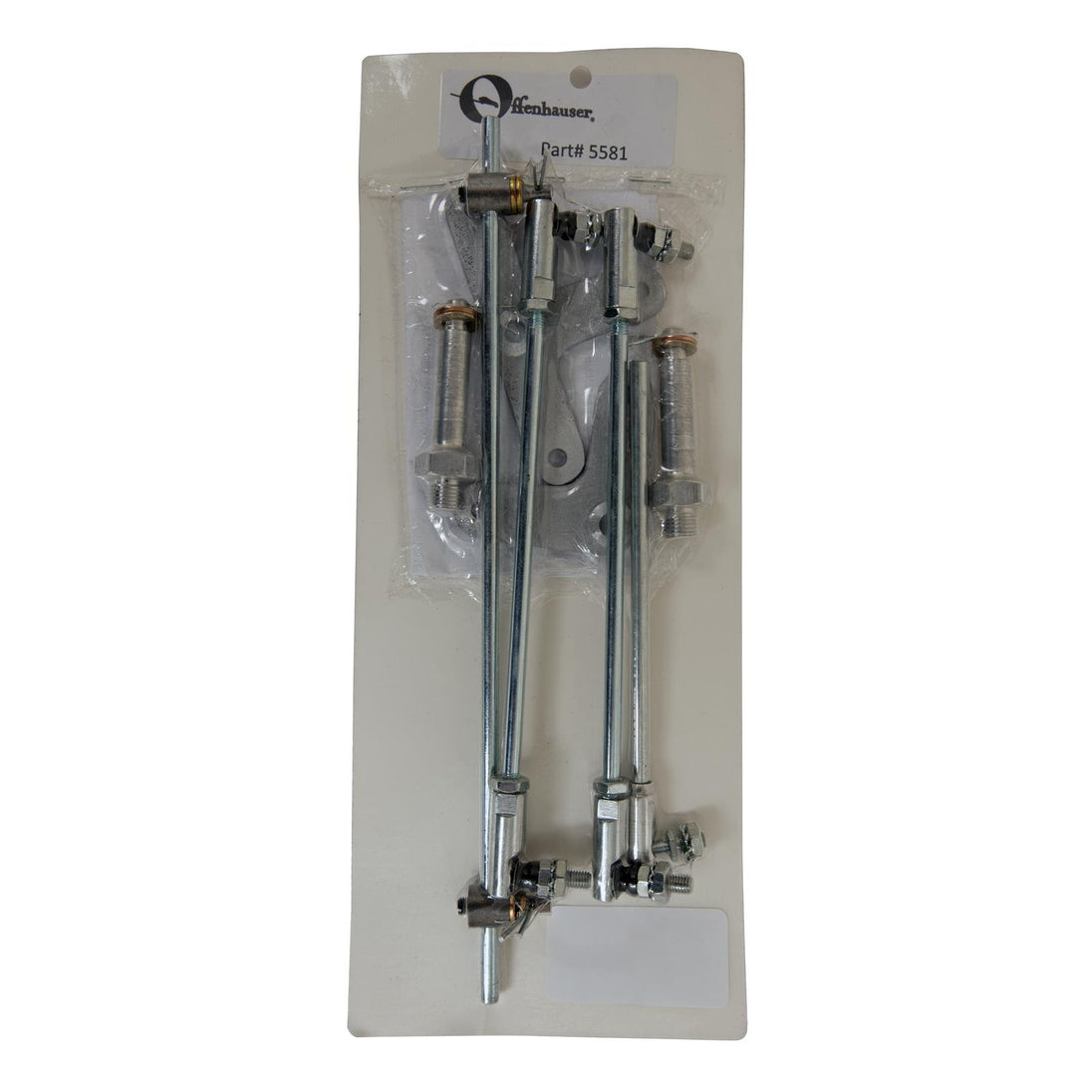 This dual ram linkage kit from Offenhauser is based on 8-3/4″ center to center carb mounting. This linkage kit is designed to be used with a pair of Offenhauser universal cross ram adapters, 5497. DFW Speed Syndicate