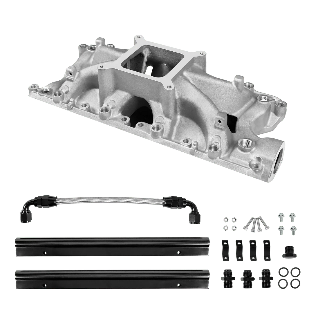 Aces Fuel Injection, Inc. Original Finish SBF 289/302 Mid-Rise Cast Intake Manifold