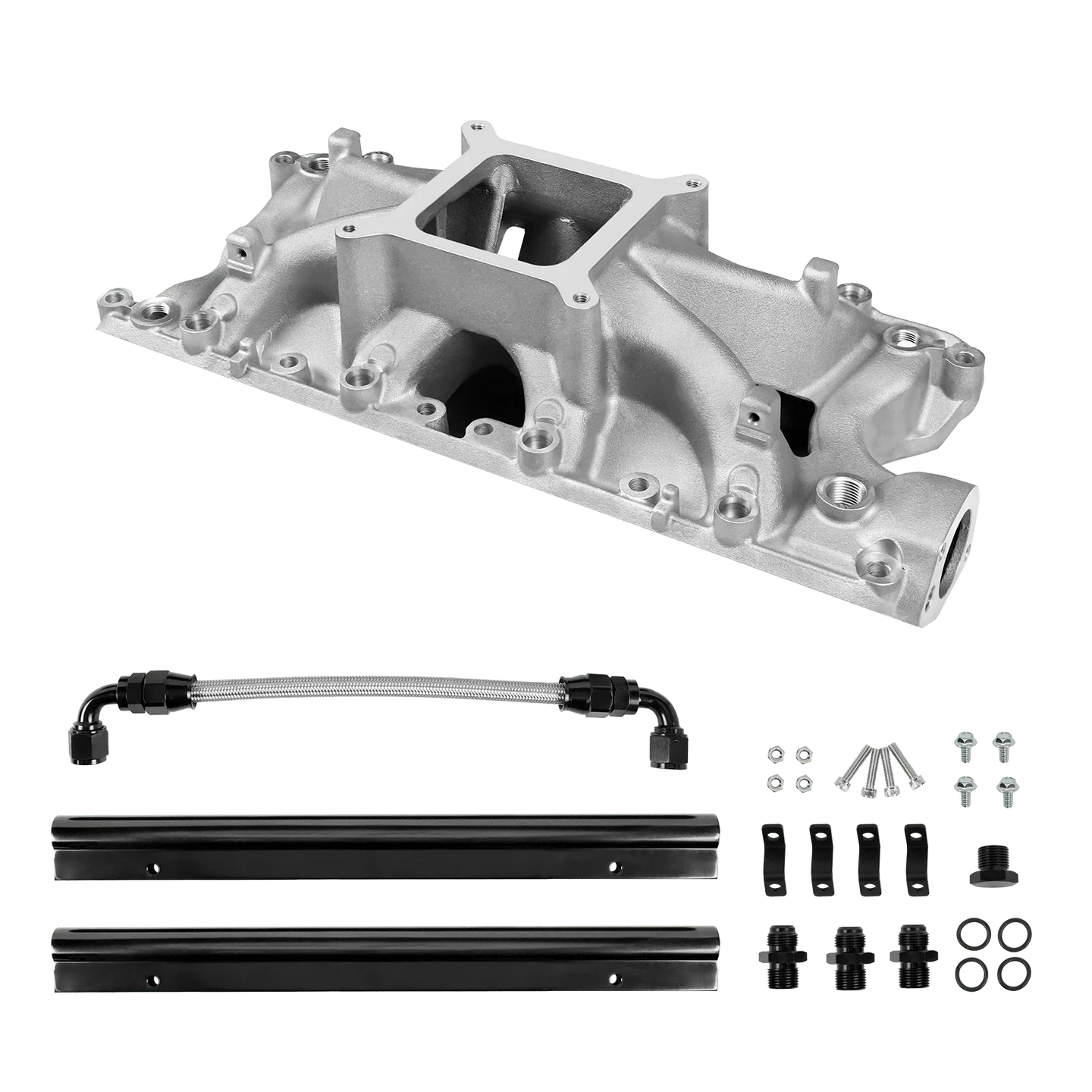 Aces Fuel Injection, Inc. Original Finish SBF 289/302 Mid-Rise Cast Intake Manifold