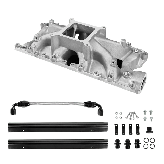 Aces Fuel Injection, Inc. Original Finish SBF 289/302 Mid-Rise Cast Intake Manifold