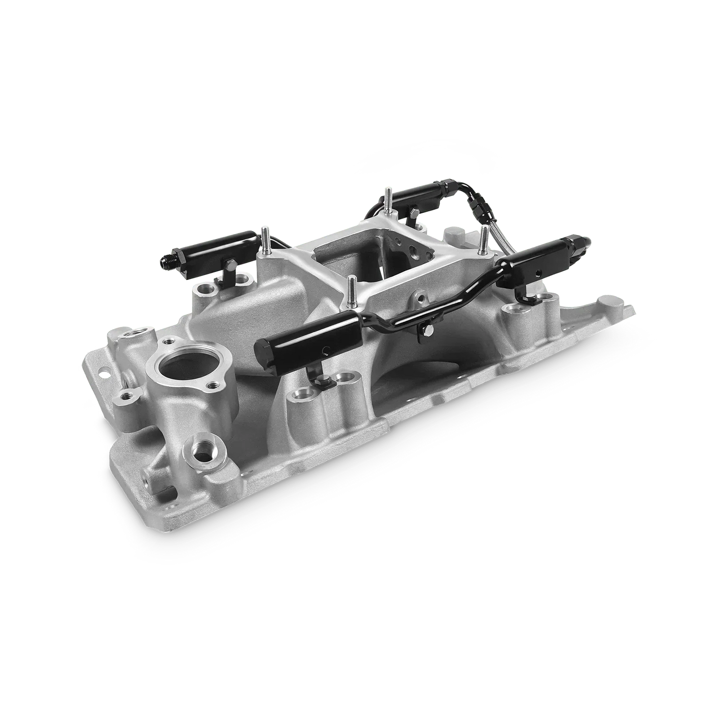 Aces Fuel Injection, Inc. SBC 350 Multi-Port Manifold w/4150 Style Flange (uncut flange)