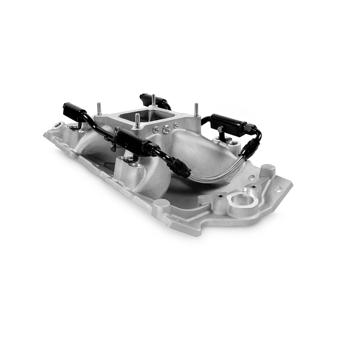 Aces Fuel Injection, Inc. SBC 350 Multi-Port Manifold w/4150 Style Flange (uncut flange)