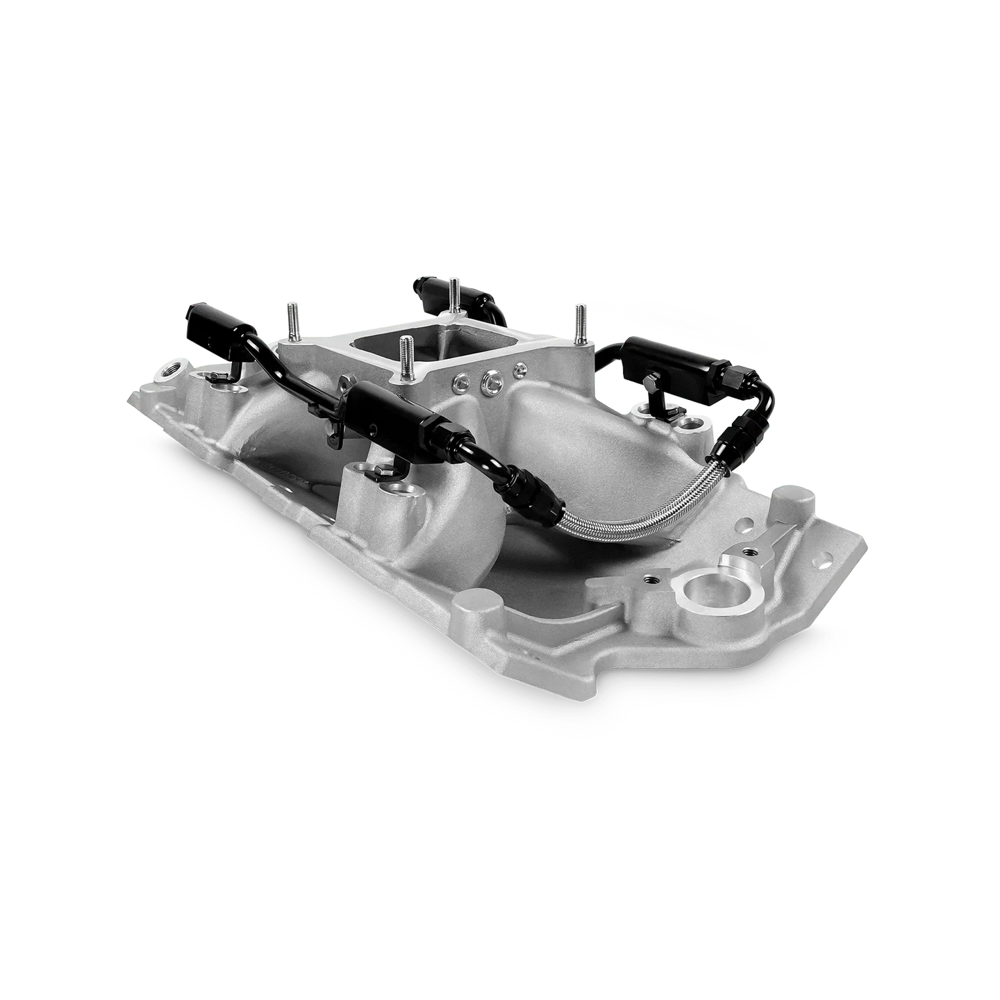 Aces Fuel Injection, Inc. SBC 350 Multi-Port Manifold w/4150 Style Flange (uncut flange)