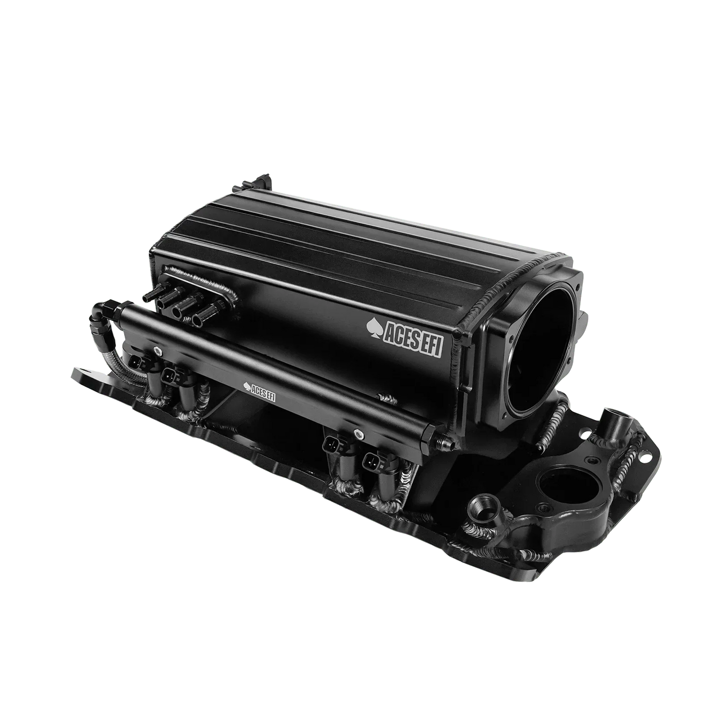 Aces Fuel Injection, Inc. SBC 350 Multi-Port Tunnel Ram Fabricated Intake Manifold