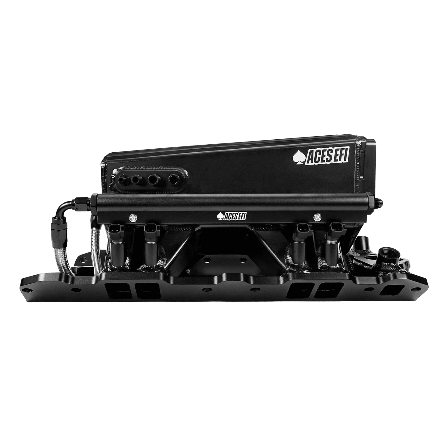 Aces Fuel Injection, Inc. SBC 350 Multi-Port Tunnel Ram Fabricated Intake Manifold
