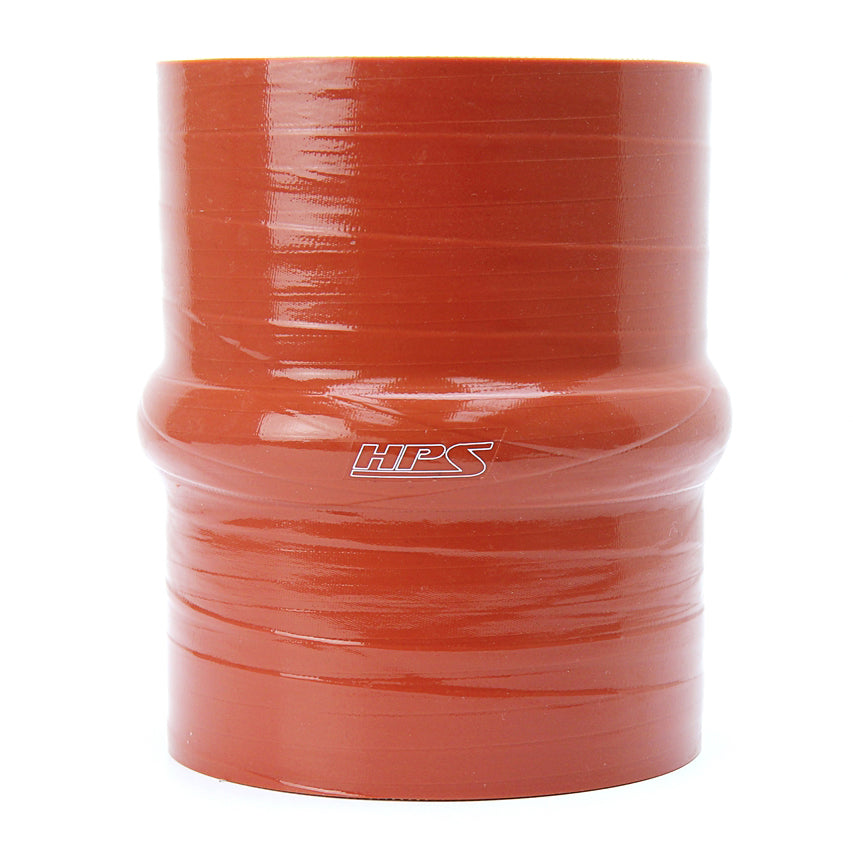 HPS 4" Silicone Single Hump Coupler Hose Hot Side, Ultra High Temp 4-ply Aramid Reinforced, Max. Temperature: 500F FR SPORT