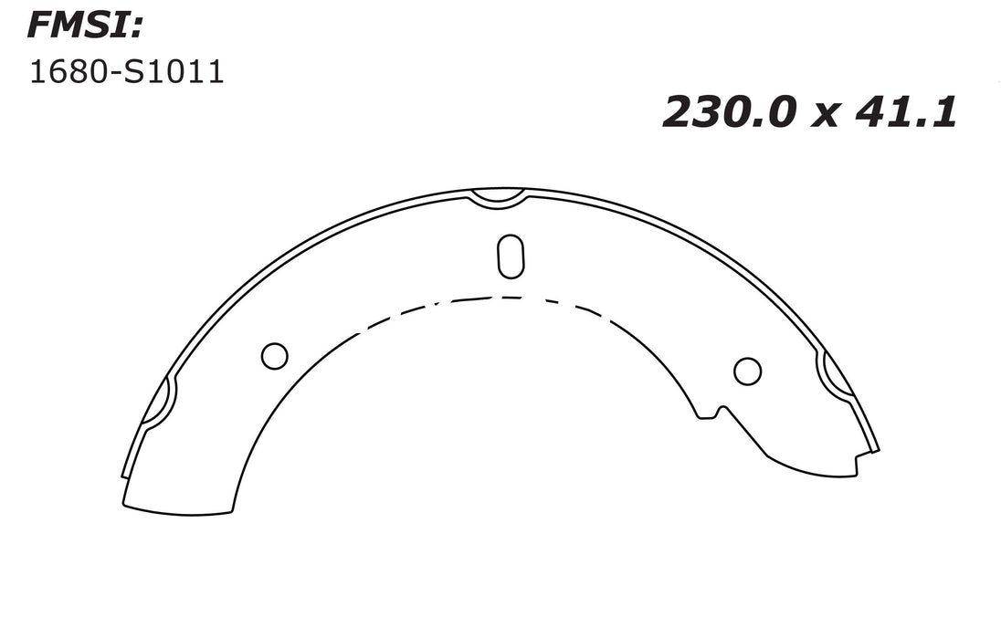 Porterfield Brake Shoes for 2014 CHEVROLET SONIC FR SPORT