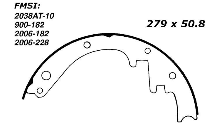 Porterfield Brake Shoes for 1961 CHEVROLET CORVETTE FR SPORT