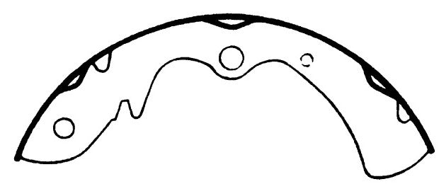 Porterfield Brake Shoes for 1973 MAZDA RX 2 FR SPORT