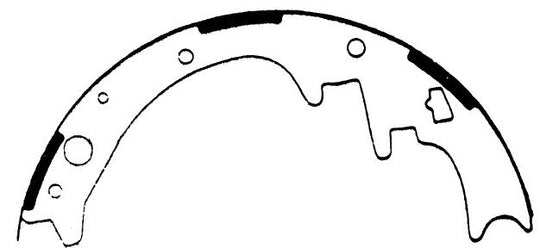 Porterfield Brake Shoes for 1998 DODGE DAKOTA 4WD 10'' Rear Shoe FR SPORT