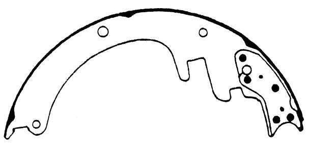 Porterfield Brake Shoes for 2000 GMC SUBURBAN 2500 2WD 13 x 2 1/2" Rear Shoe FR SPORT