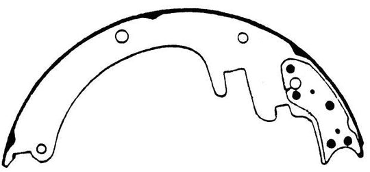 Porterfield Brake Shoes for 1996 CHEVROLET SUBURBAN 2500 2WD 13 x 3 1/2" rear shoe FR SPORT