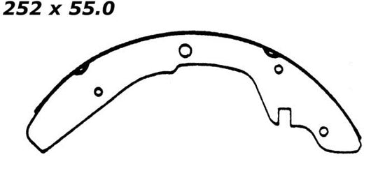 Porterfield Brake Shoes for 1982 VOLKSWAGEN TRANSPORTER FR SPORT