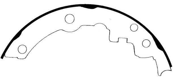 Porterfield Brake Shoes for 2000 CHEVROLET CAVALIER w/200mm Rear Drums FR SPORT