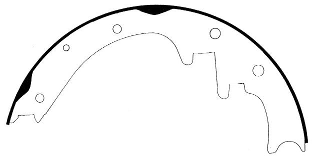 Porterfield Brake Shoes for 1996 JEEP CHEROKEE with 10" Rear Shoe FR SPORT