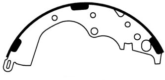Porterfield Brake Shoes for 2016 TOYOTA TACOMA 2WD 6 Lug FR SPORT