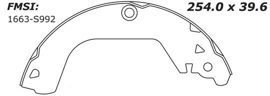Porterfield Brake Shoes for 2011 CHEVROLET CRUZE FR SPORT