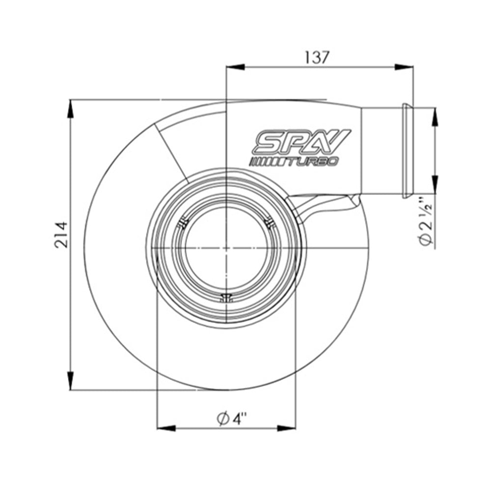 SPA 27 T4 A/R .96 Turbocharger SPA TURBO USA