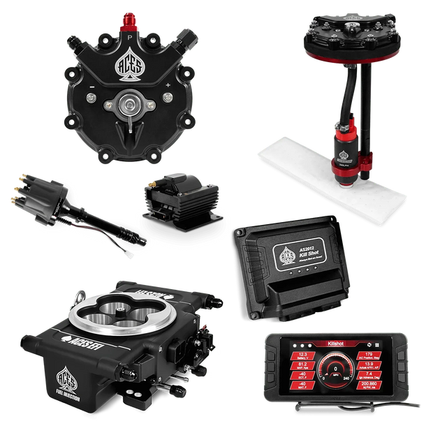 Killshot 4-bbl EFI Master Kits (Black) Aces EFI B2B