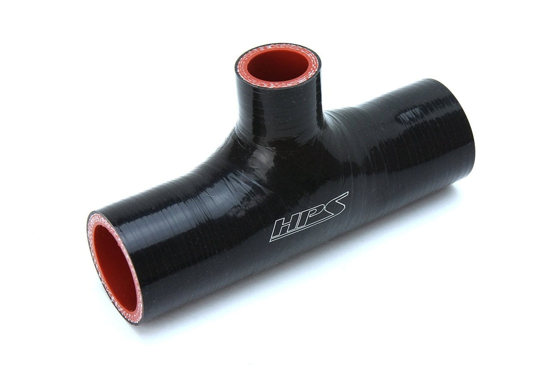 HPS 3" Silicone T Hose Coupler Adapter with 1" Branch, High Temp 4-ply Reinforced FR SPORT