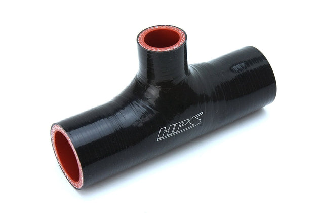 HPS 3" Silicone T Hose Coupler Adapter with 1" Branch, High Temp 4-ply Reinforced FR SPORT