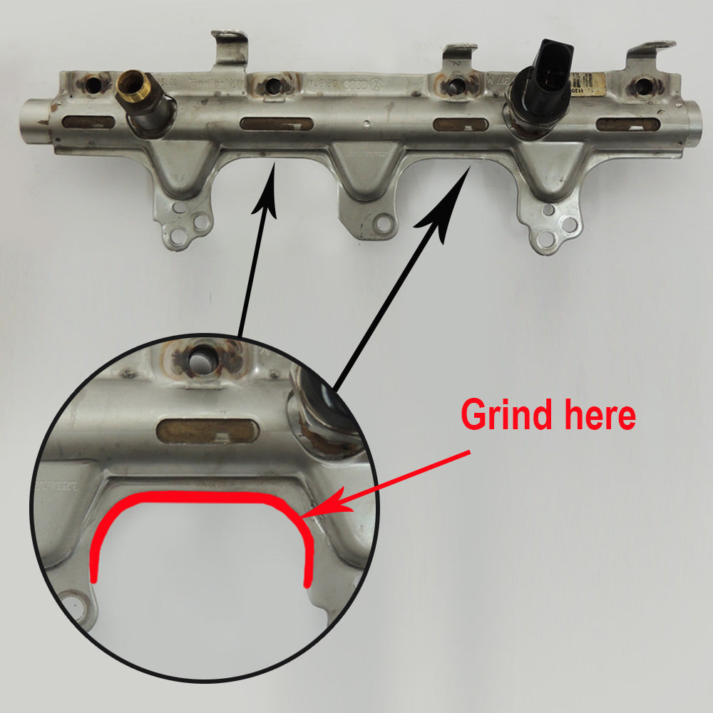 2.0L TSI / FSI T3 Twin Scroll Turbo Exhaust Manifold Transverse Engines + aluminum intake manifold - Black SPA TURBO USA
