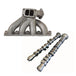 VW B5 T3 top mount turbo twin scroll manifold wastegate "i" + 252 / 260 High Performance Camshaft set SPA TURBO USA