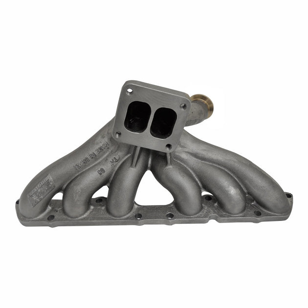 Toyota Supra Soarer Lexus IS300 GS 2JZ-GE T4 Twin Scroll Flow Top Mount Turbo Manifold - 44mm Vband Wastegate Flange SPA TURBO USA