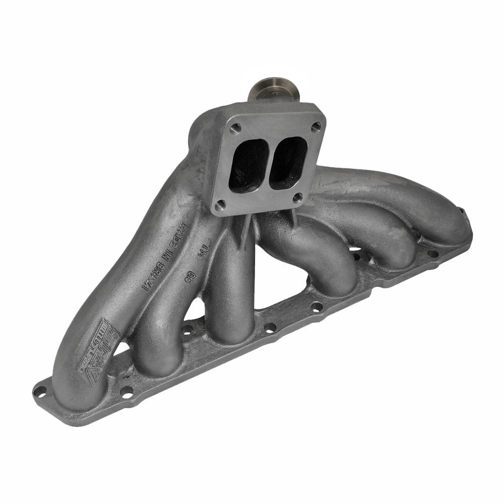 Toyota Supra Soarer Lexus IS300 GS 2JZ-GE T4 Twin Scroll Flow Top Mount Turbo Manifold - 44mm Vband Wastegate Flange SPA TURBO USA